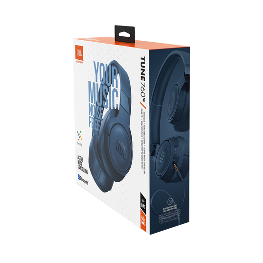 JBL Tune 760NC - Blue - Wireless Over-Ear NC Headphones - Detailshot 10